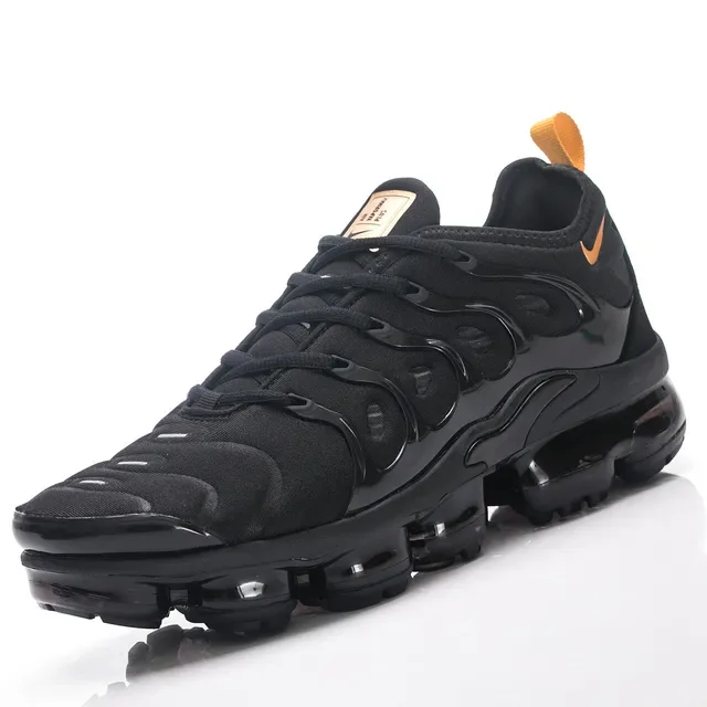 Nike Air VaporMax Plus Black Gold Lifestyle Sneakers 8