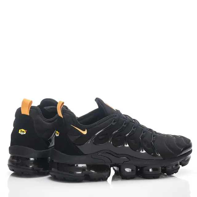 Nike Air VaporMax Plus Black Gold Lifestyle Sneakers 9
