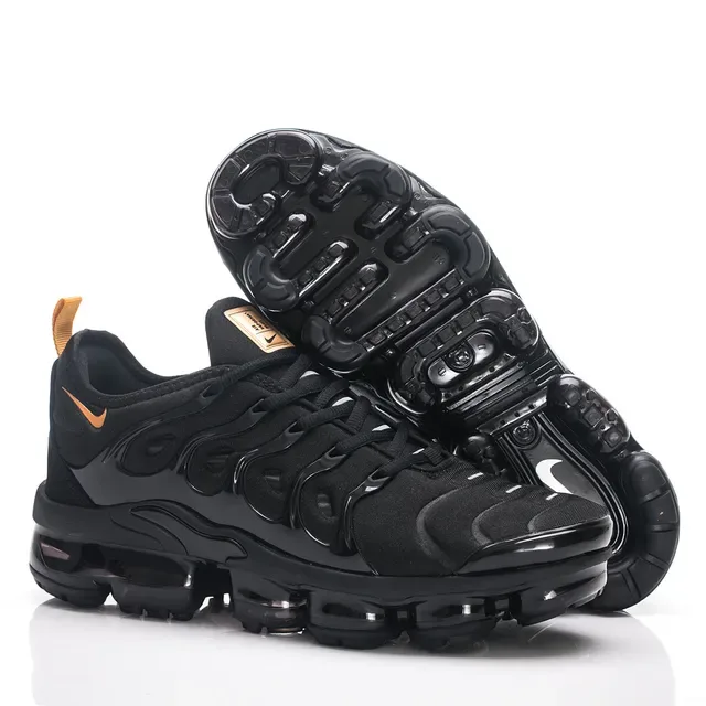 Nike Air VaporMax Plus Black Gold Lifestyle Sneakers 12