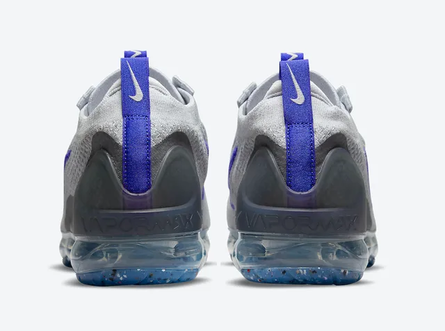 Nike Air VaporMax Plus Gray and Royal Blue Lifestyle Sneakers 3