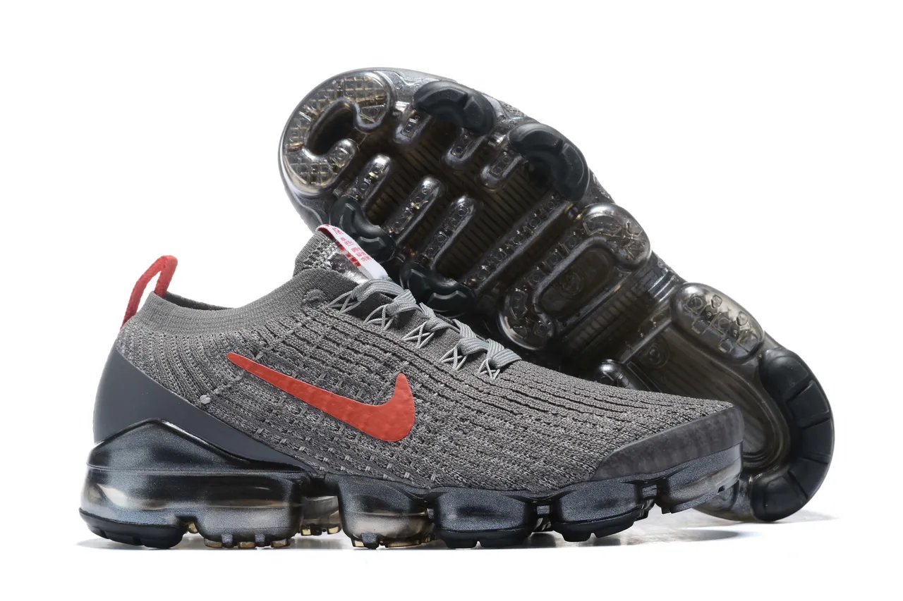 Nike Air VaporMax Plus Gray Red Running Shoes 7