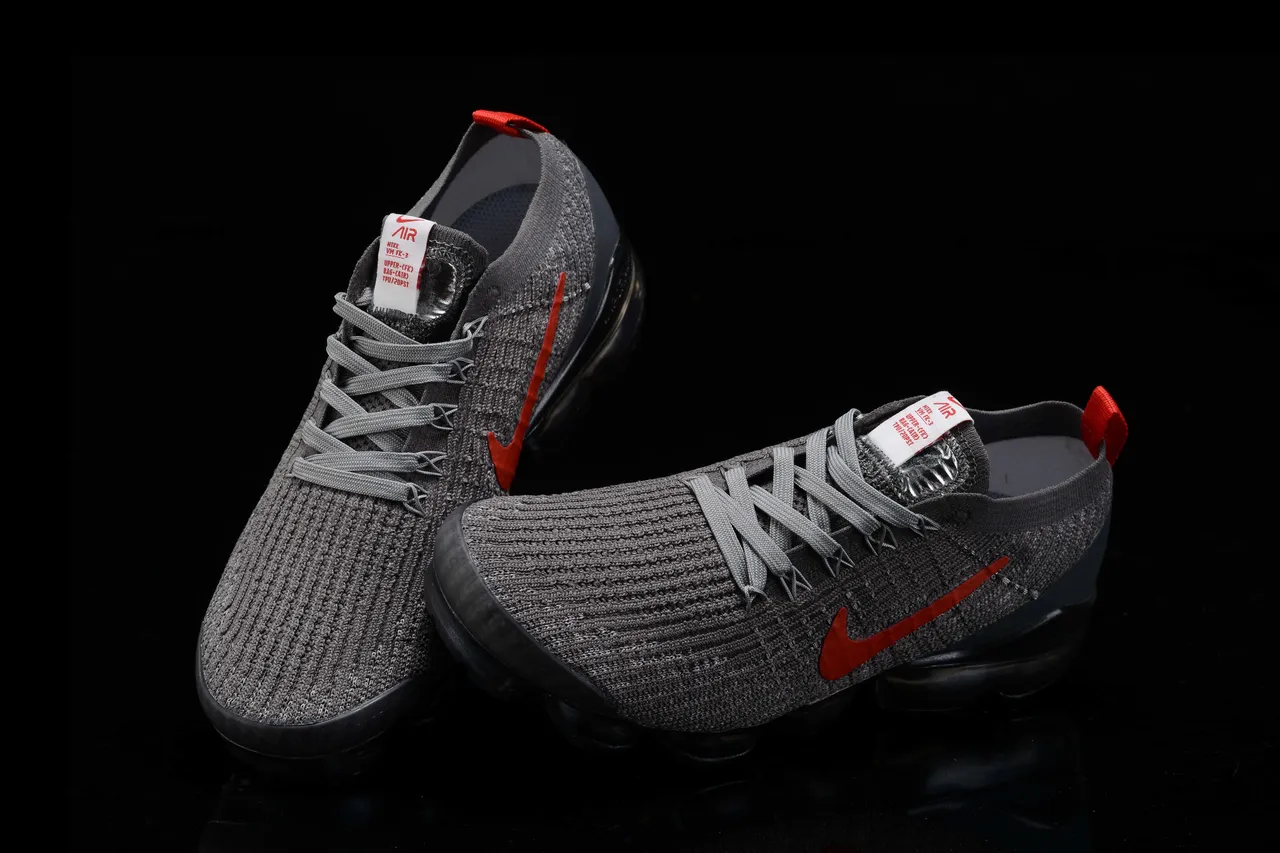 Nike Air VaporMax Plus Gray Red Running Shoes 9