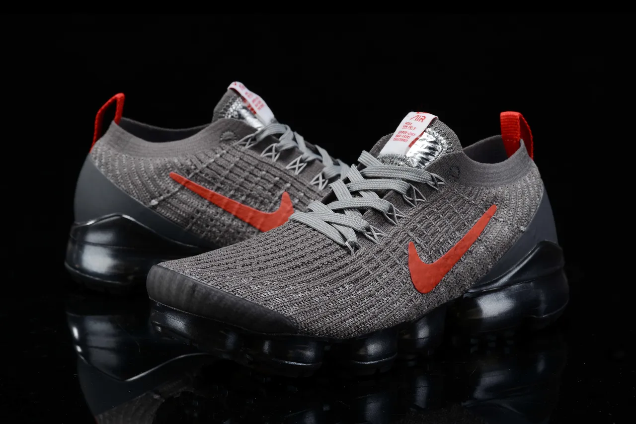 Nike Air VaporMax Plus Gray Red Running Shoes 12
