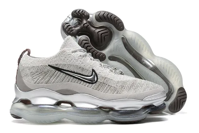 Nike Air VaporMax Plus Light Gray Silver Lifestyle Sneakers 6