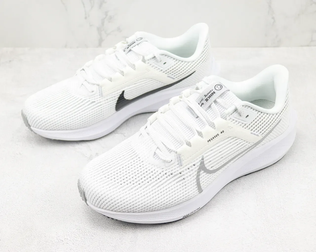 Nike Air Zoom Pegasus 40 Chaussures de Course Blanc Gris 4