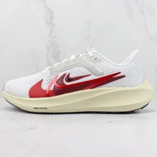 Nike Air Zoom Pegasus 40 White Red Cream Running Shoes