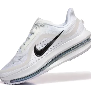 Nike Air Zoom Pegasus blanco negro parte superior de malla ingenieril unidad de largo completo zapatos de running