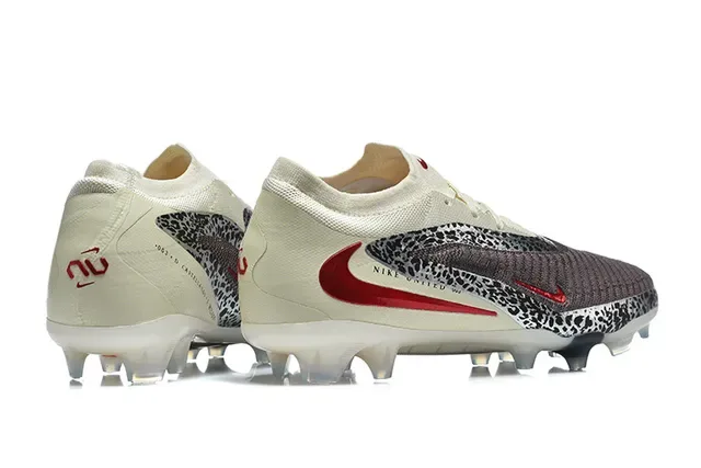 Nike Chaussures de football Beige Noir Upper Knit Overlay Imprimé Léopard Surface ferme 5
