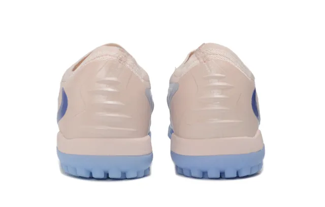 Nike Beige Azul Zapatos de Fútbol Turf con Upper Bajo Perfil de Tejido 4