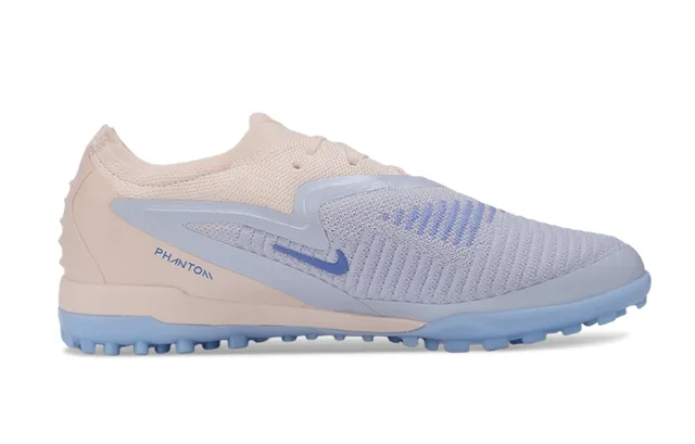 Nike Beige Azul Zapatos de Fútbol Turf con Upper Bajo Perfil de Tejido 7