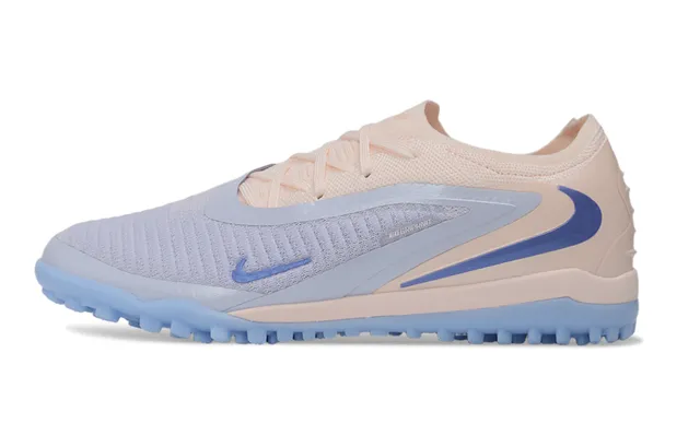 Nike Beige Azul Zapatos de Fútbol Turf con Upper Bajo Perfil de Tejido 8