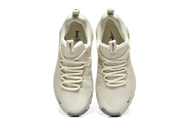 Nike Beige Brown Sculpted Ribbed Midsole Integrated Heel Pull Tab Lifestyle Sneakers 2