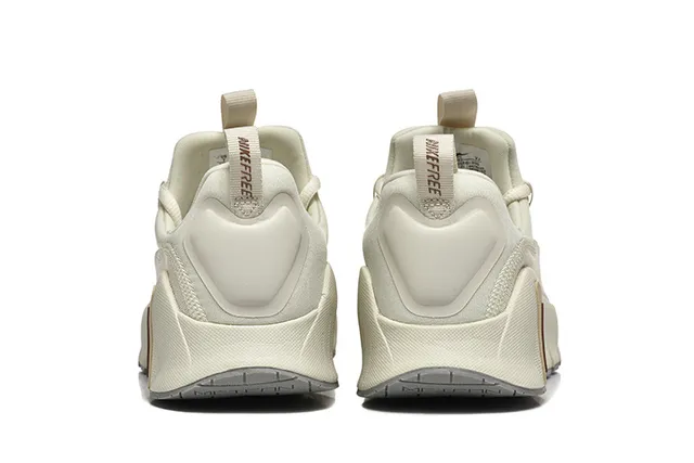 Nike Beige Brown Sculpted Ribbed Midsole Integrated Heel Pull Tab Lifestyle Sneakers 4