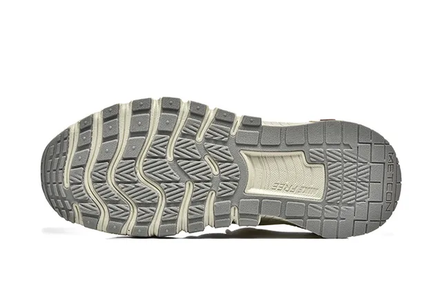 Nike Beige Brown Sculpted Ribbed Midsole Integrated Heel Pull Tab Lifestyle Sneakers 5