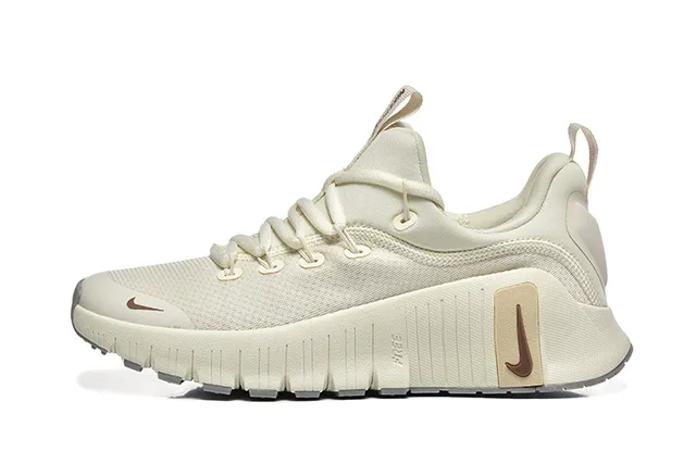 Nike Beige Brown Sculpted Ribbed Midsole Integrated Heel Pull Tab Lifestyle Sneakers 6