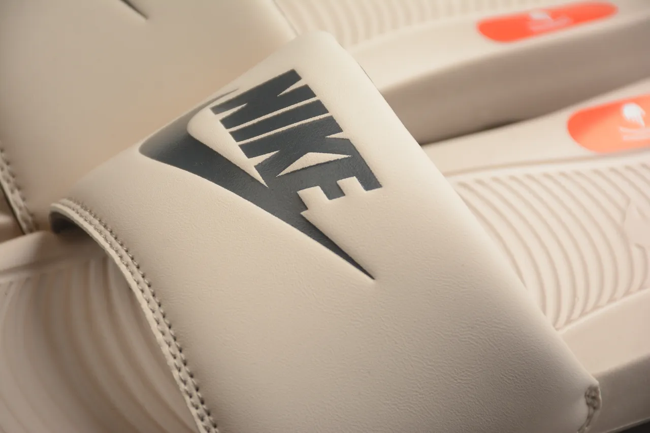 Nike Benassi JDI Beige and Black Slippers 6
