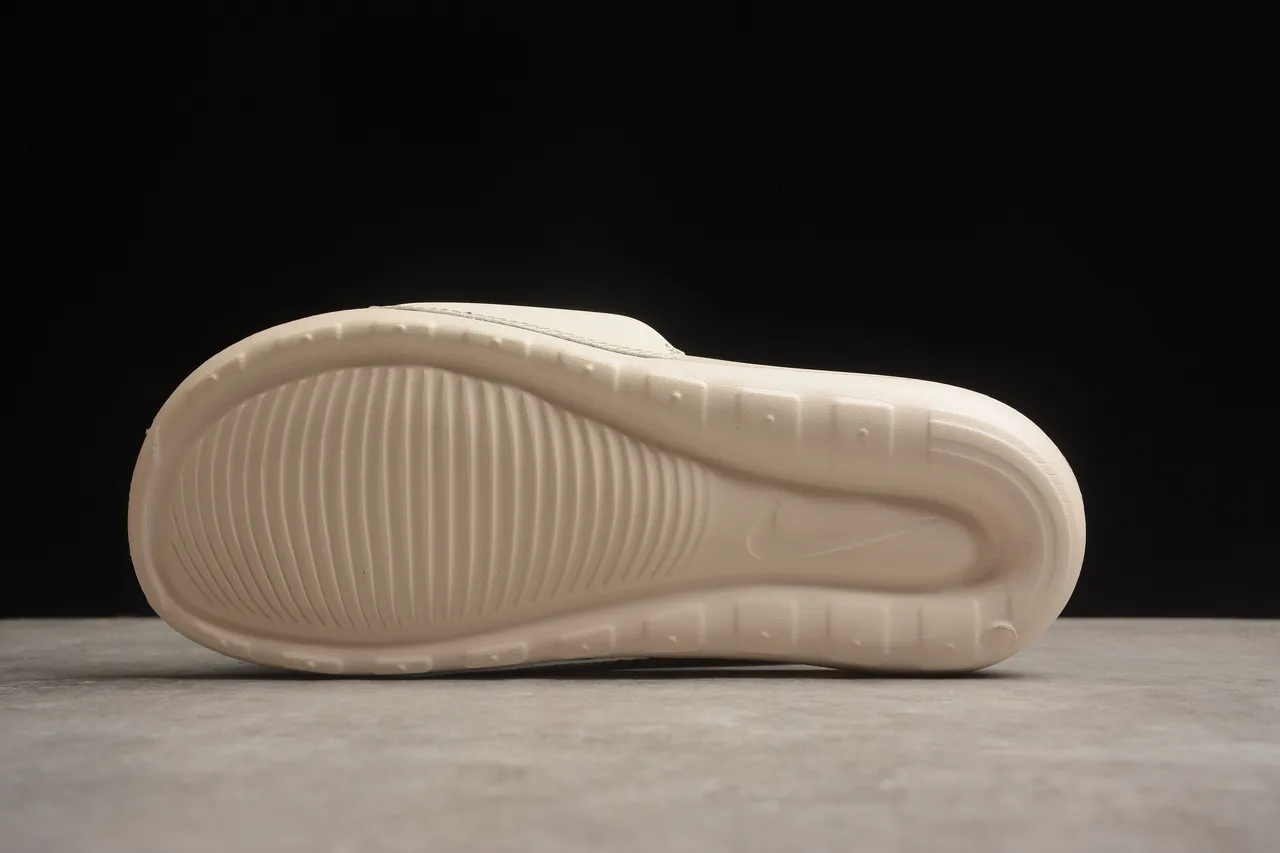 Nike Benassi JDI Beige and Black Slippers 9