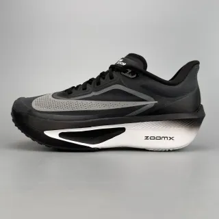 Nike Zapatillas de correr con silueta de carreras en negro y gris con malla perforada en el empeine