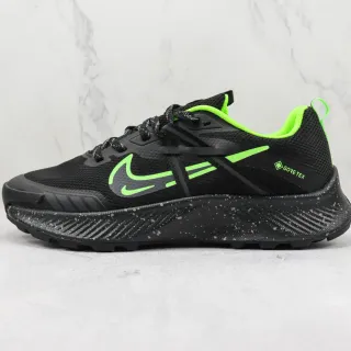 Nike Black Green Mesh Upper GORE-TEX Waterproofing Running Shoes