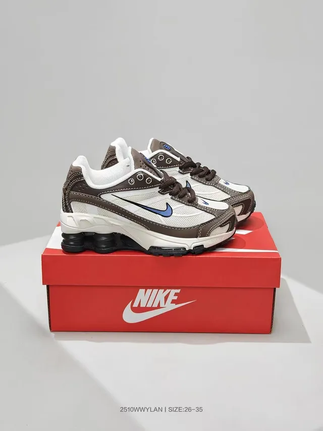 Nike Black Mesh And Synthetic Upper Visible Shox Column Cushioning Lifestyle Sneakers 9