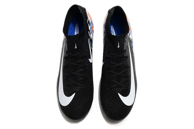 Nike Black Multicolor High-Cut Sock-Fit Collar Pixelated Graphic Firm-Ground Soccer Shoes 2