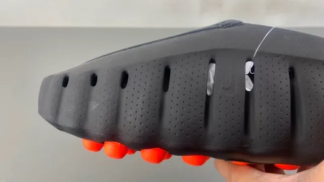 Nike Black Orange Laceless Perforated Upper Sneakers 3