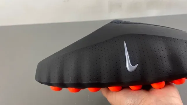 Nike Black Orange Laceless Perforated Upper Sneakers 4