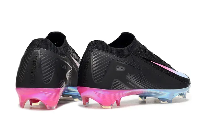 Nike Chaussures de football noir rose upper en tricot suela Iridescent Firm-Ground 5