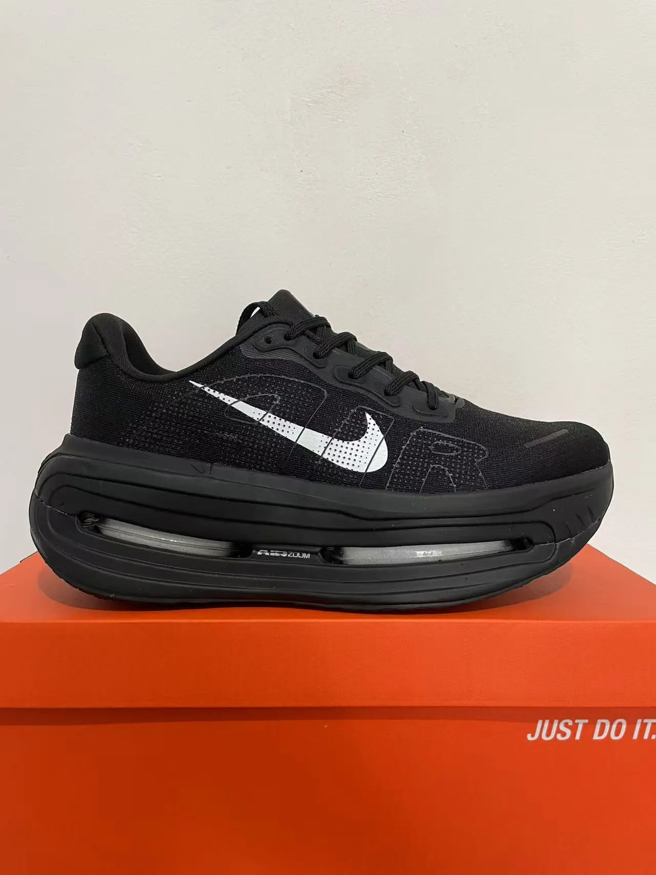 Nike Noir et Blanc Plein longueur Visible Air Zoom Unit Tricot maille supérieure Chaussures de course 6