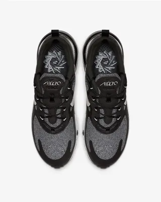 Nike Black White Layered Textile Upper Visible Air Unit Lifestyle Sneakers 4
