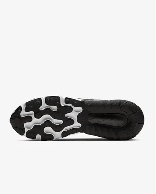 Nike Black White Layered Textile Upper Visible Air Unit Lifestyle Sneakers 6