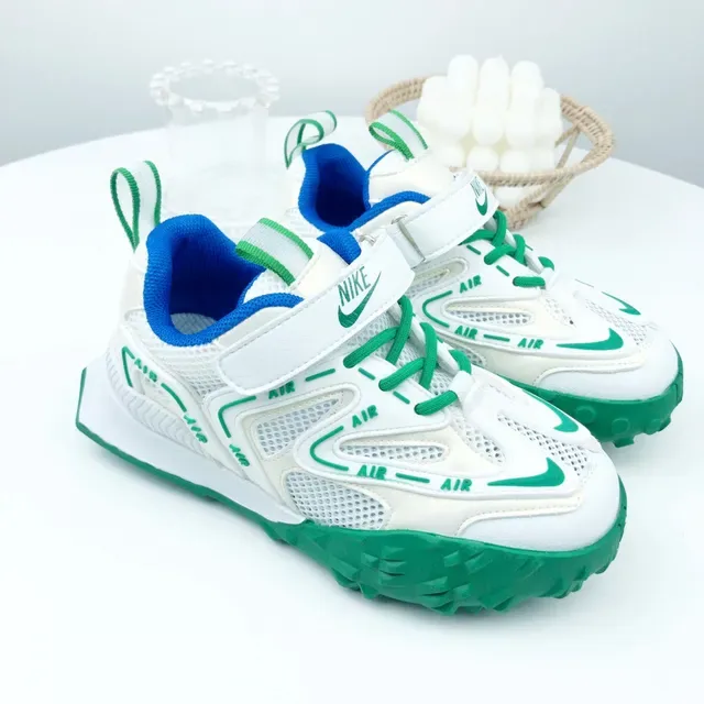 Nike Black White Mesh Upper Synthetic Cage Overlays Lifestyle Sneakers 6