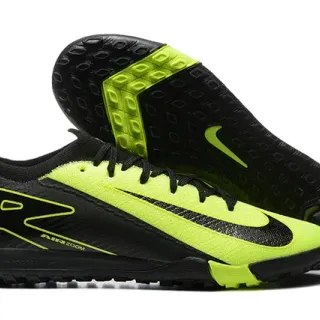 Nike Sapatos de futebol Turf preto e amarelo de corte baixo com sola