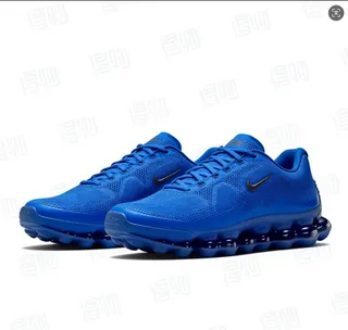 Nike Blue Black Engineered Mesh Upper Segmented Visible Cushioning Pods Running Shoes 2