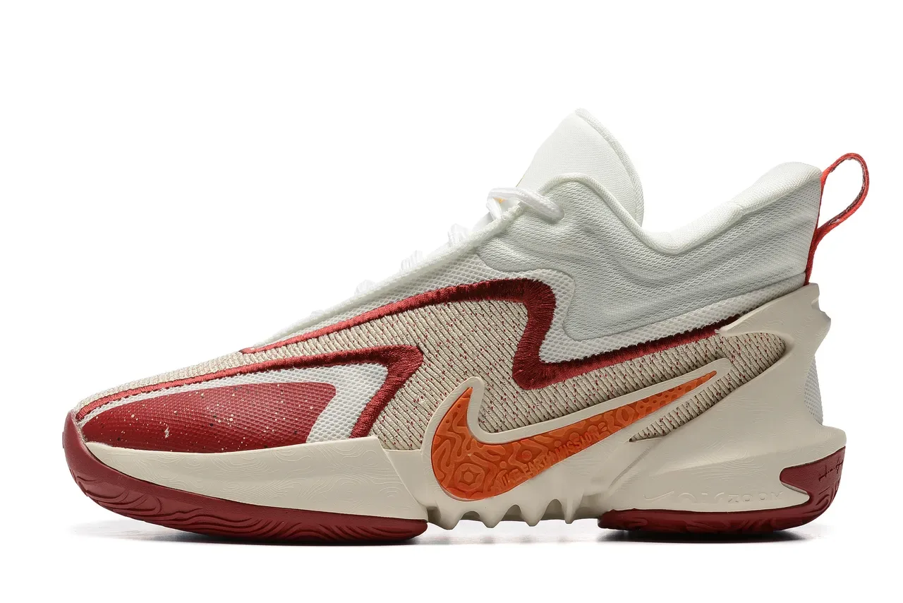Nike Tênis de Basquete com Upper de Knit e Mesh em Azul e Laranja Midsole Esculpida Ondulada 2