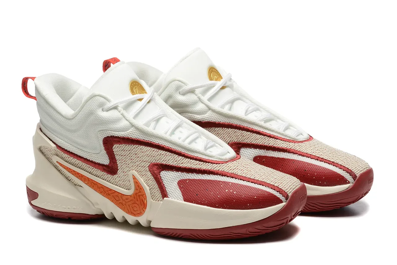 Nike Tênis de Basquete com Upper de Knit e Mesh em Azul e Laranja Midsole Esculpida Ondulada 3