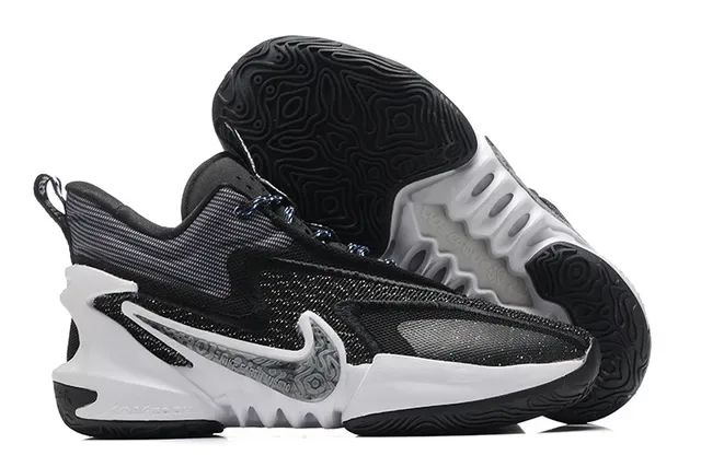 Nike Tênis de Basquete com Upper de Knit e Mesh em Azul e Laranja Midsole Esculpida Ondulada 14
