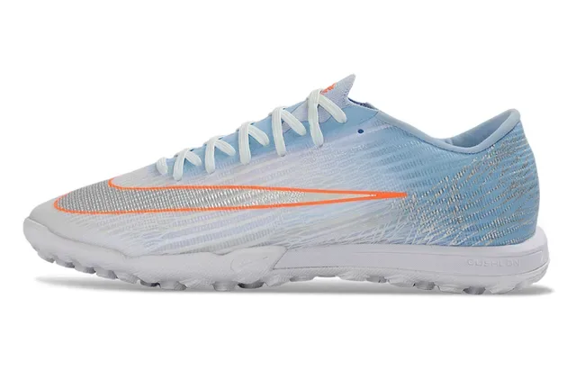 Nike أحذية كرة القدم أزرق برتقالي منخفض القطعة علوة اصطناعية نمط موجي متموج طبقة للعشب الاصطناعي 3
