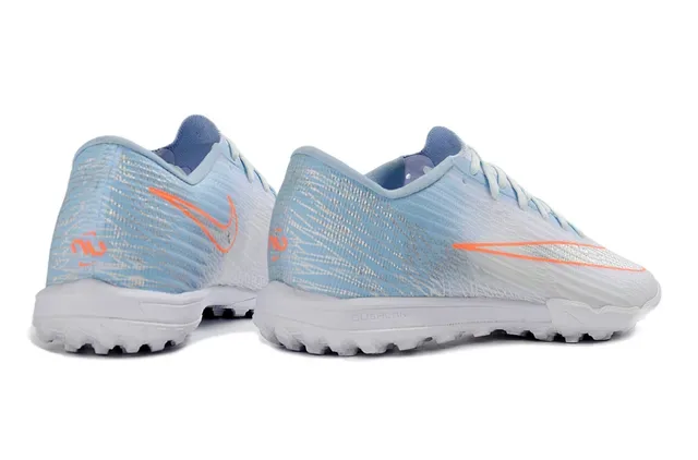 Nike أحذية كرة القدم أزرق برتقالي منخفض القطعة علوة اصطناعية نمط موجي متموج طبقة للعشب الاصطناعي 7