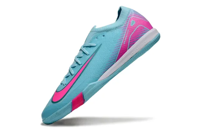 Nike Blue Pink Low-Cut Synthetic Knit Upper Sneakers 3