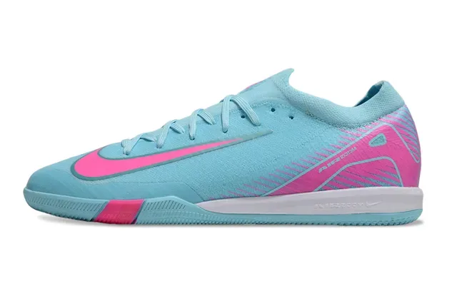 Nike Blue Pink Low-Cut Synthetic Knit Upper Sneakers 7