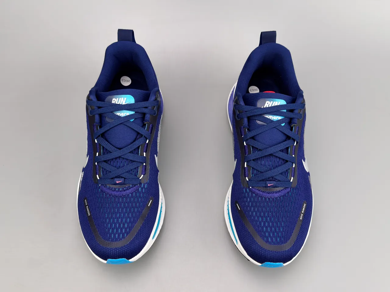 Nike Blue Purple Engineered Knit Upper Wave-Patterned ZoomX Midsole Running Shoes 9