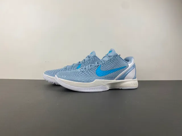 Nike Blue White High-Top Textured Pebble Upper Basketball Shoes 11