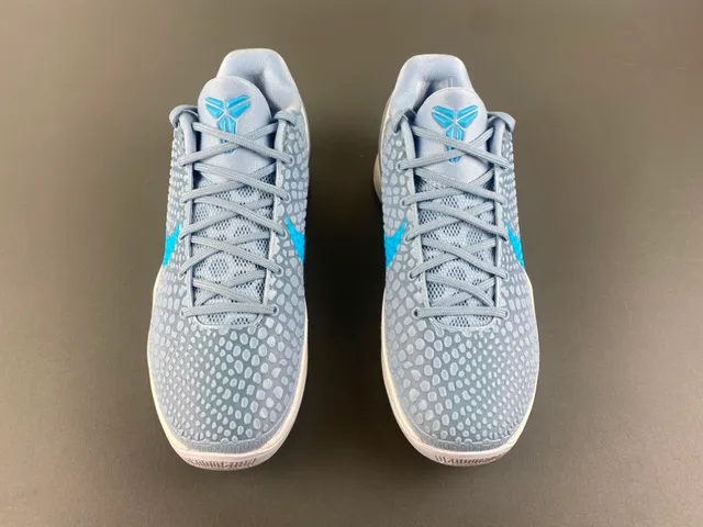 Nike Blue White High-Top Textured Pebble Upper Basketball Shoes 12