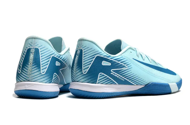 Nike Blue White Low-Top Synthetic Mesh Upper Sneakers 5