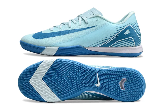 Nike Blue White Low-Top Synthetic Mesh Upper Sneakers 6