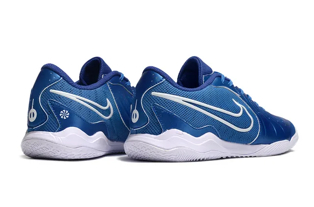 Nike Blue White Metallic Synthetic Forefoot Mesh Quarter Panel Sneakers 2