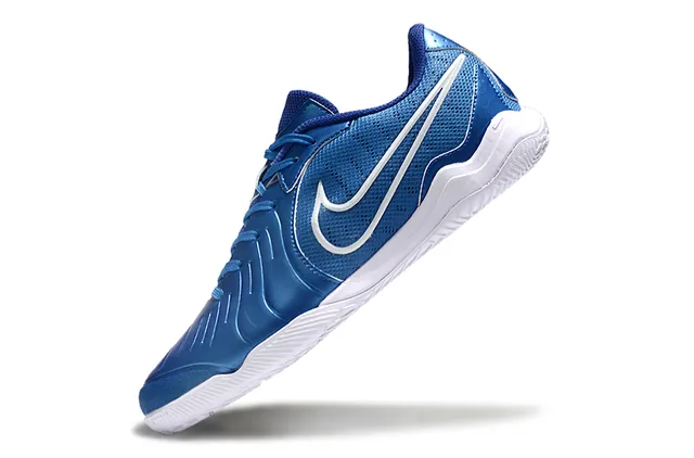 Nike Blue White Metallic Synthetic Forefoot Mesh Quarter Panel Sneakers 4