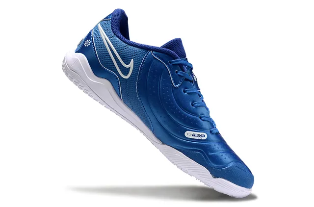 Nike Blue White Metallic Synthetic Forefoot Mesh Quarter Panel Sneakers 5
