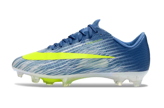 Nike Bleu et Jaune Flyweave Upper Visible Air Zoom Unit Firm-Ground Chaussures de Football 7